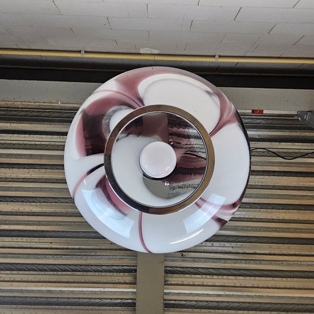 Glass Vintage Glass Hanging Light by Carlo Moretti, 1970s For Sale - Image 7 of 18