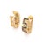 Modern Greek Style 18k Gold Diamond Emerald Ruby & Sapphire Stud Earrings- 2 Pieces For Sale - Image 3 of 10