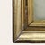 Late-19th-century Continental giltwood mirror with stepped profile and bead-and-reel inner molding. Retains warm original...