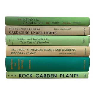 Set of 6 Vintage Mid 20th Century Garden Books For Sale