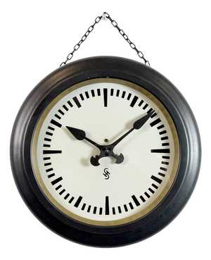 Vintage Industrial Factory Wall Clock from Siemens, 1930s