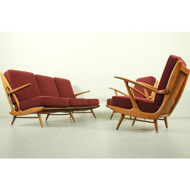 1960s Vintage Sofa and Lounge Chairs, 1960s, Set of 3 For Sale - Image 5 of 18