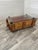Brown Vintage Coffee Table with Glass, 1920s For Sale - Image 8 of 11