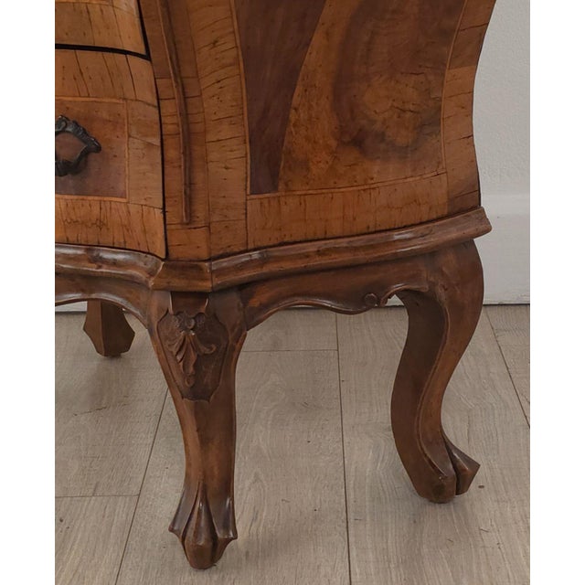 Pair of Venetian Olive Wood Bedside Commodes, Italy Circa 1880 For Sale - Image 10 of 10