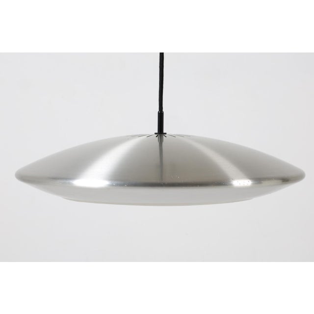 Mid-Century Modern 1965 Jo Hammerborg “Diskos” Aluminum Pendant for Fog & Mørup For Sale - Image 3 of 5