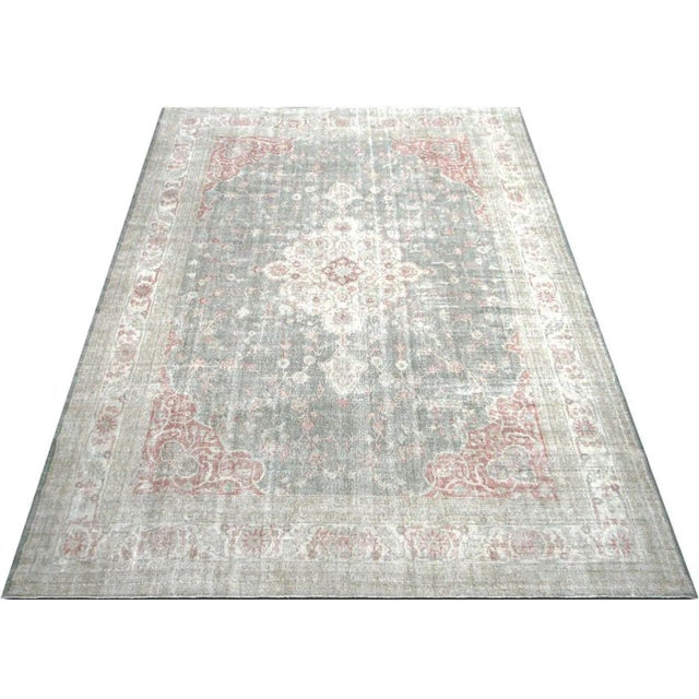 1960s Turkish Oushak Rug For Sale In Los Angeles - Image 6 of 7