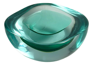 Murano Sommerso Geode Bowl by Archimede Seguso, Italy, 1960s