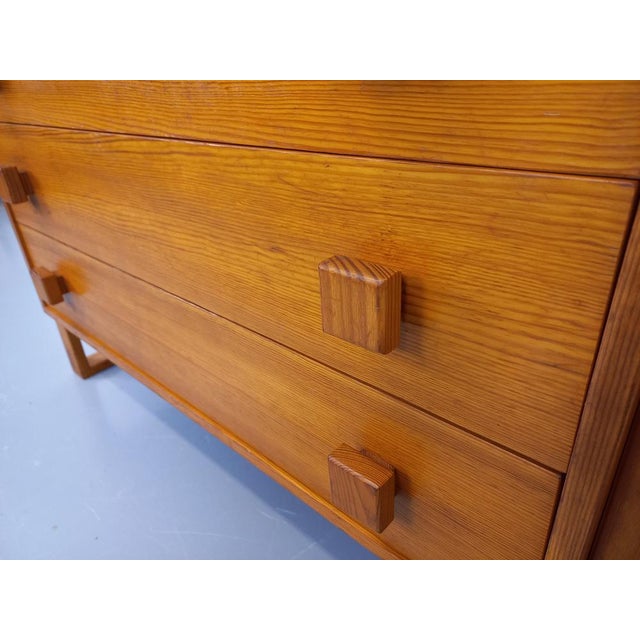 Vintage chest of drawers from the 1970s, beautiful craftsmanship in the style of Pierre Chapo or Charlotte Perriand, made...