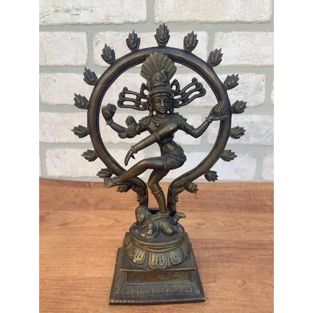 Antique Shiva Nataraja the Lord of Dance Statue For Sale In Chicago - Image 6 of 6
