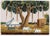 Indian Company School, Tent Pitched Under Banyan Tree, 1800s, Gouache on Paper For Sale - Image 6 of 9
