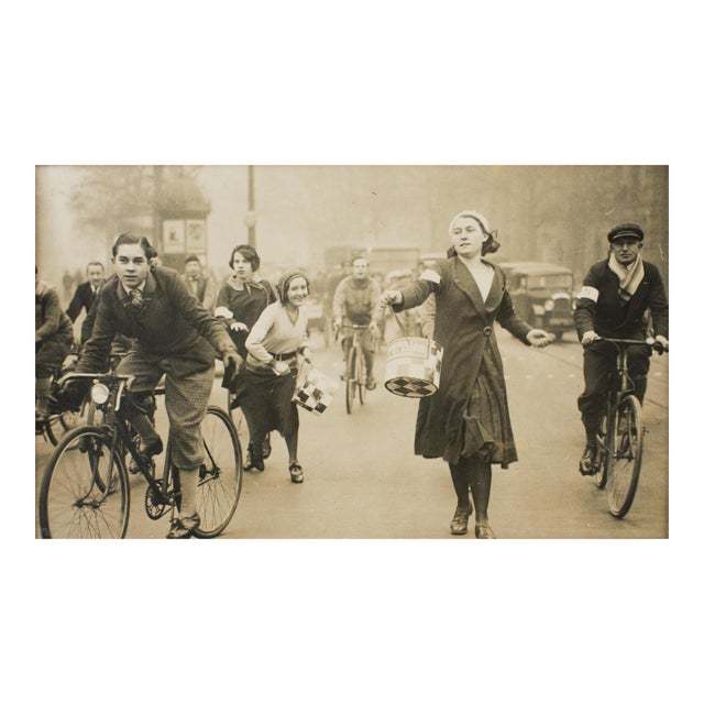 The Catherinettes Racecourse, Paris 1931 - Silver Gelatin B and W Photography by Press Agency Rol For Sale