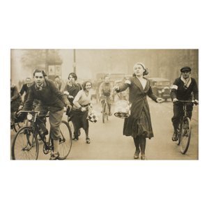 The Catherinettes Racecourse, Paris 1931 - Silver Gelatin B and W Photography by Press Agency Rol