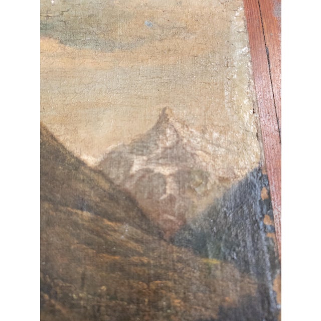 17th Century Old Master German or Dutch Alpine Landscape Painting For Sale - Image 9 of 14