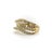 Gold 1990s Contemporary 14k Gold Micro Pave Diamond Crossover Ring, Size 6 For Sale - Image 8 of 11