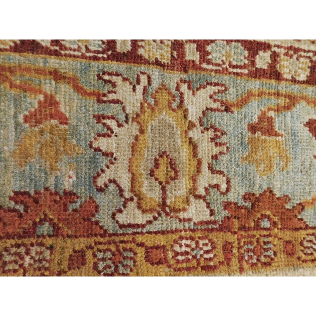 Beige Vintage Handmade Persian Sultanabad Style Mahal Rug. 5'x 7'9" For Sale - Image 8 of 13