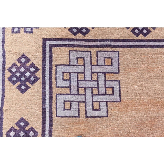 1920s Chinese Wool Rug – Symbolic Elegance with Minimalist Balance Rug Doris Leslie Blau Size: 8'8" × 11'2" (264 × 340 cm)...