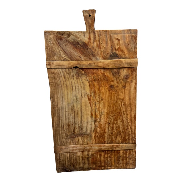 Oversized Rectangle Wood Serving Charcuterie Board For Sale