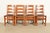 A beautiful set of four antique Mission or Arts & Crafts ladder back dining chairs By Charles P. Limbert Co. USA, Circa...