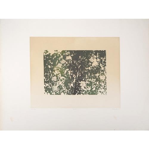 Jean Solombre, Avril Under the Tree, 1979, Etching For Sale - Image 4 of 9