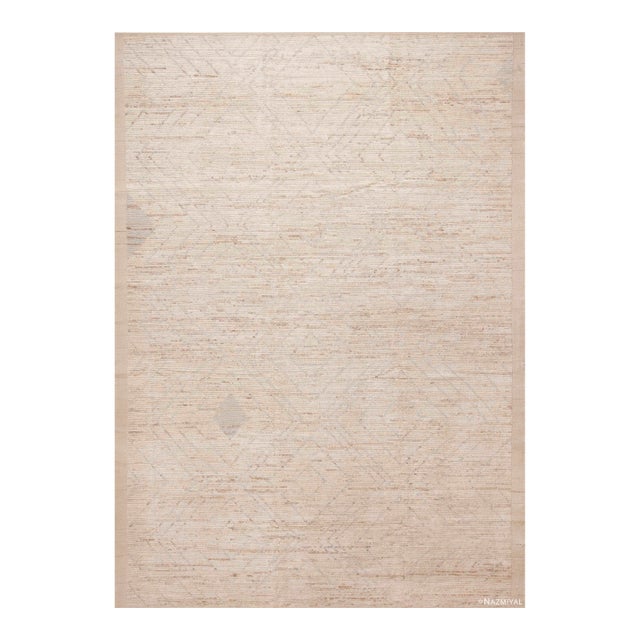 Nazmiyal Collection Geometric Moroccan Design Modern Area Rug For Sale