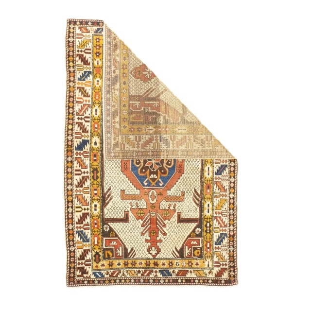 Late 19th Century Antique Shirvan Rug 3'10'' x 5'10'' For Sale - Image 5 of 12