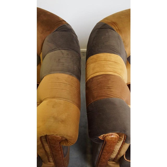 English Chesterfield Club Chairs, Set of 4 For Sale - Image 12 of 17