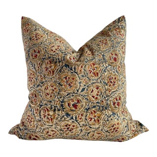 Hand Block-Printed Pillow For Sale