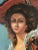 Antique Fine Art Original Signed Painting of Woman on Balcony For Sale - Image 4 of 11