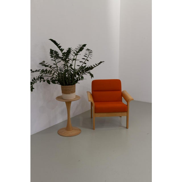 Danish Orange Oak Botium Lounge Chair from Magnus Olesen, 1970s For Sale - Image 10 of 18