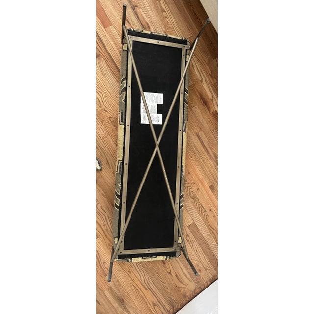 Vintage Kilim Rug Upholstered Modern Bench For Sale - Image 11 of 12