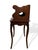 French Provincial Elmwood Side Table With Gallery/Shelf For Sale - Image 10 of 11