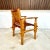 South American Brutalist Leather & Oak Safari Chair, Colombia, 1960s For Sale - Image 4 of 13