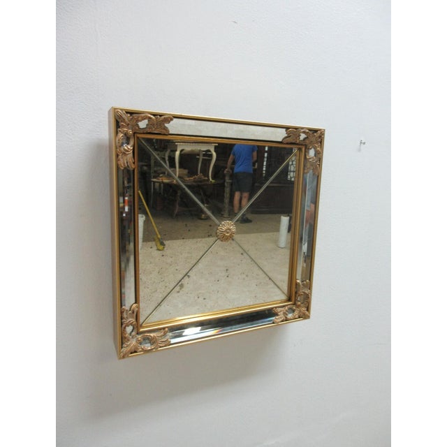 1980s 1980s Labarge Gold Gilt Venetian French Mirror Italian Neo Classical Biedermeier For Sale - Image 5 of 12