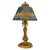 1910s Handel Art Nouveau Frosted Glass Reverse Painted Boudoir Table Lamp For Sale - Image 10 of 14