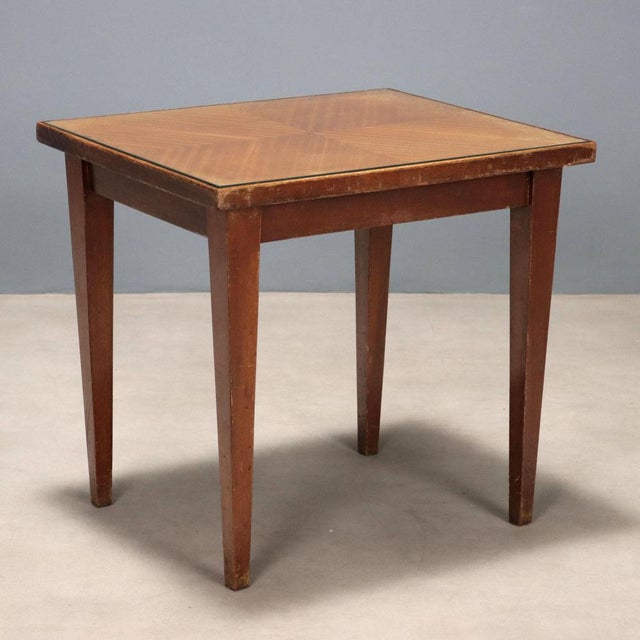 Brown Coffee Table from the 50s and 60s For Sale - Image 8 of 8