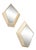 Mid-Century Polygonal Wall Sconces With Fabric and Mirror, Italy - a Pair For Sale