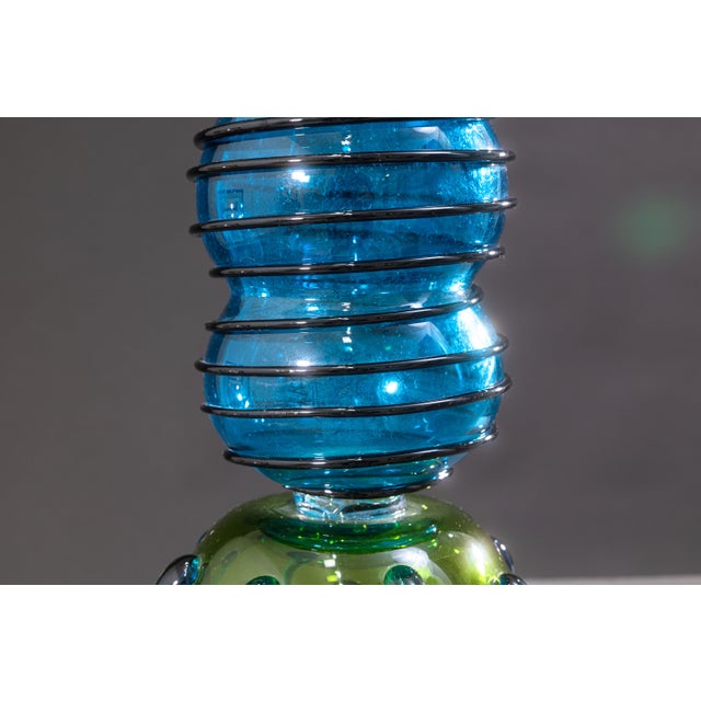 Ettore Sottsass for Memphis Milano Alioth 1983 Signed Glass Sculpture Postmodern For Sale In Detroit - Image 6 of 6