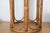 Mid-Century Modern Vintage Italian Round Rattan Bamboo Side Table For Sale - Image 3 of 3