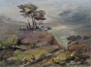 Irina Belotelkin Roublon, Coastal Landscape, Circa 1970