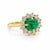 3.32 Carat Colombian Emerald and Diamond Ring, 18k Yellow Gold, Size 6.5 For Sale - Image 4 of 6