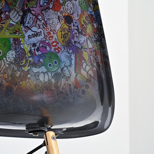 Black Eames Chair in Resin, 2000 For Sale - Image 12 of 16