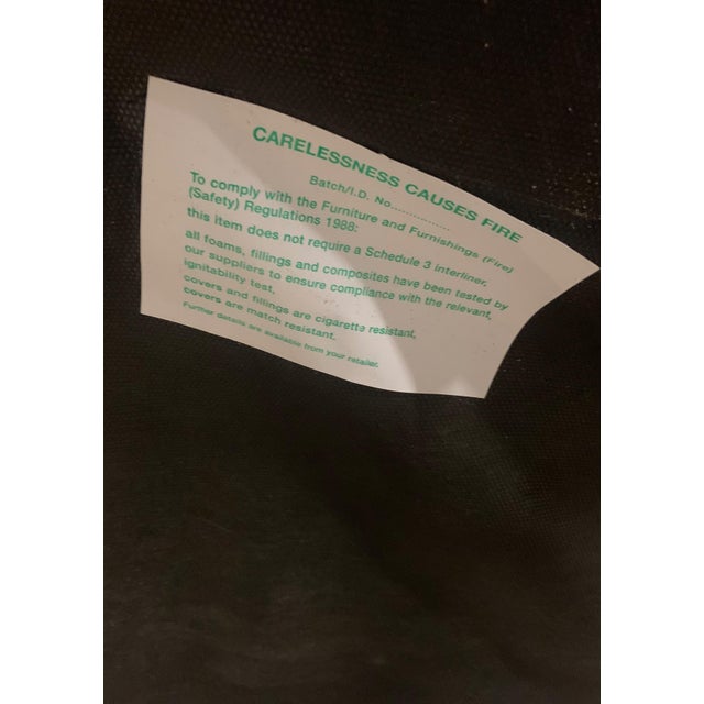 Blue William IV Mahogany Armchair with Cream Damask Upholstery For Sale - Image 8 of 9