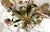 Vintage Tole 6-Light Chandelier With Flower Motif and Honest Patina For Sale - Image 16 of 18