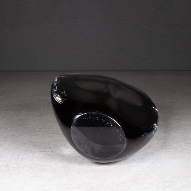 Mid 20th Century Nils Landberg for Orrefors Smoke Gray Glass "Sommerso" Vase c.1950-1960 For Sale - Image 5 of 6