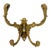 Art Deco French Brass Wall Coat Hooks For Sale