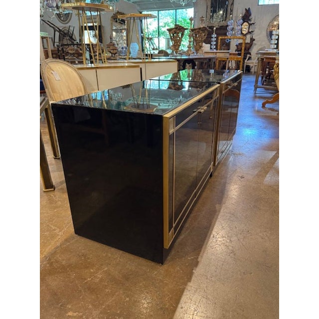 Mid-Century Modern Pair of Pierre Cardin Manner Side Cabinets For Sale - Image 3 of 6