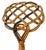 Vintage Handwoven Rattan Rug Beater With Twisted Handle – English Country Cottage Decor For Sale In Jacksonville, FL - Image 6 of 8