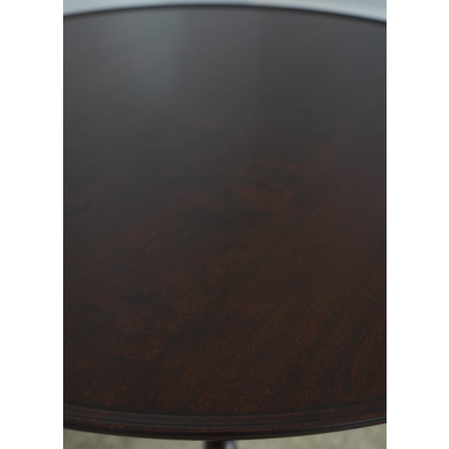 Stickley Williamsburg Cw-70 Mahogany Rococo Tilt Top Table For Sale - Image 11 of 18