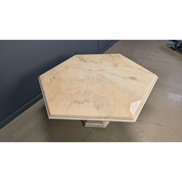 Italian Octagonal Marble Dining Table, 1970s For Sale - Image 4 of 15