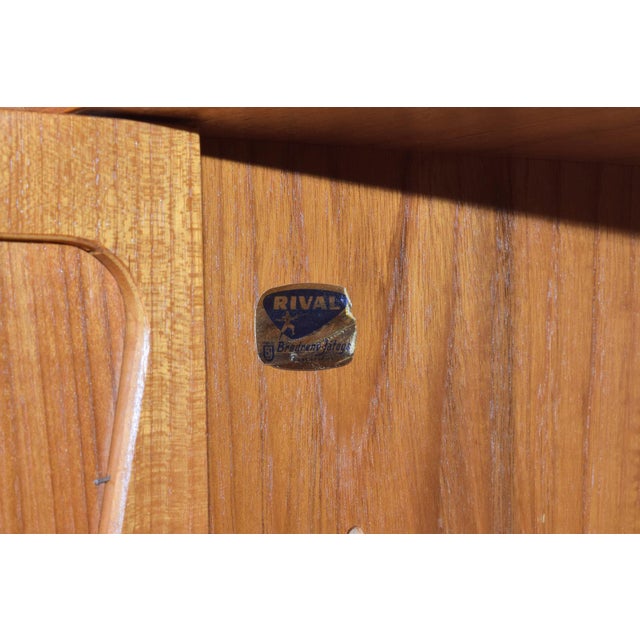 Mid-Century Modern Teak Wall Unit by Kjell Riise for Rival Brodrene Jatogs, 1960s, Set of 3 For Sale - Image 10 of 11